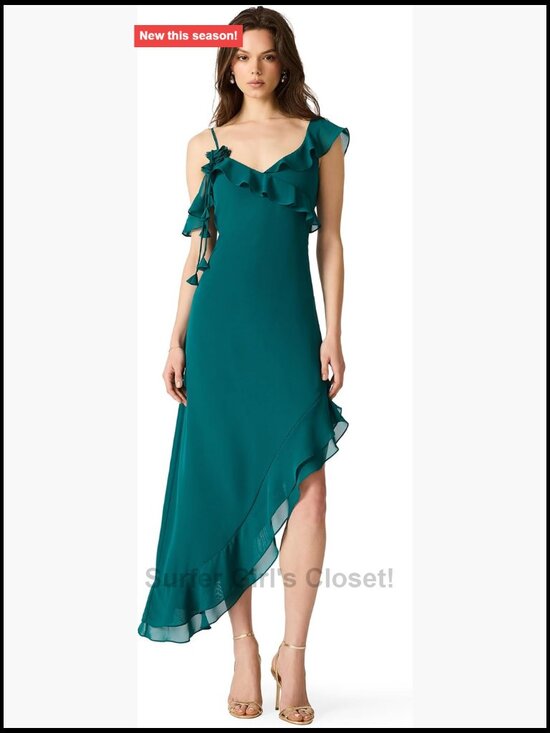 Dresses & Skirts - Scoop Neck Sleeveless High-Low Dress with Zipper Closure